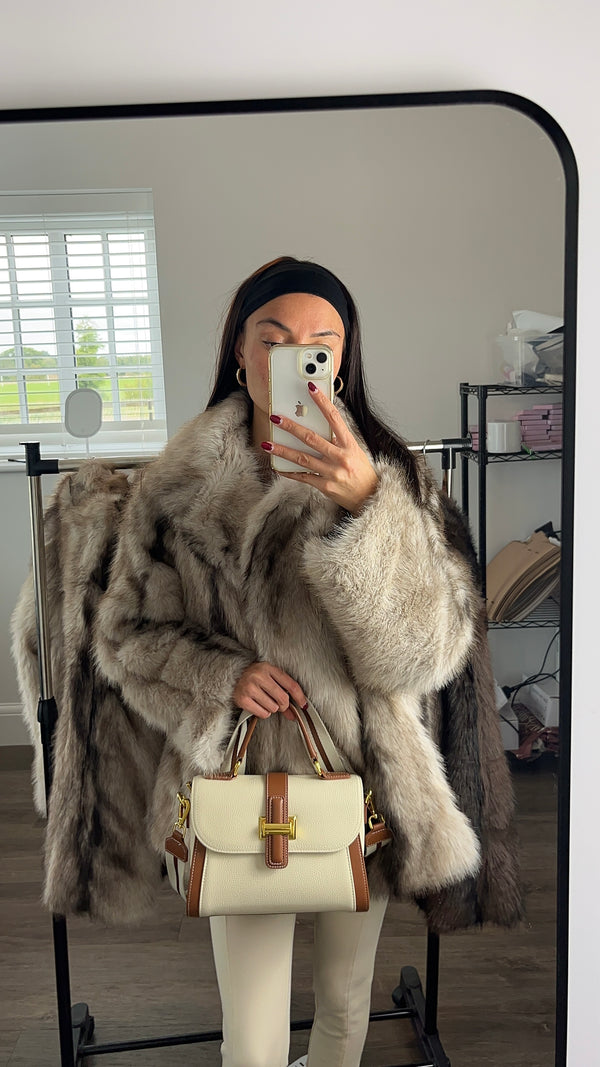 Faux fur coat