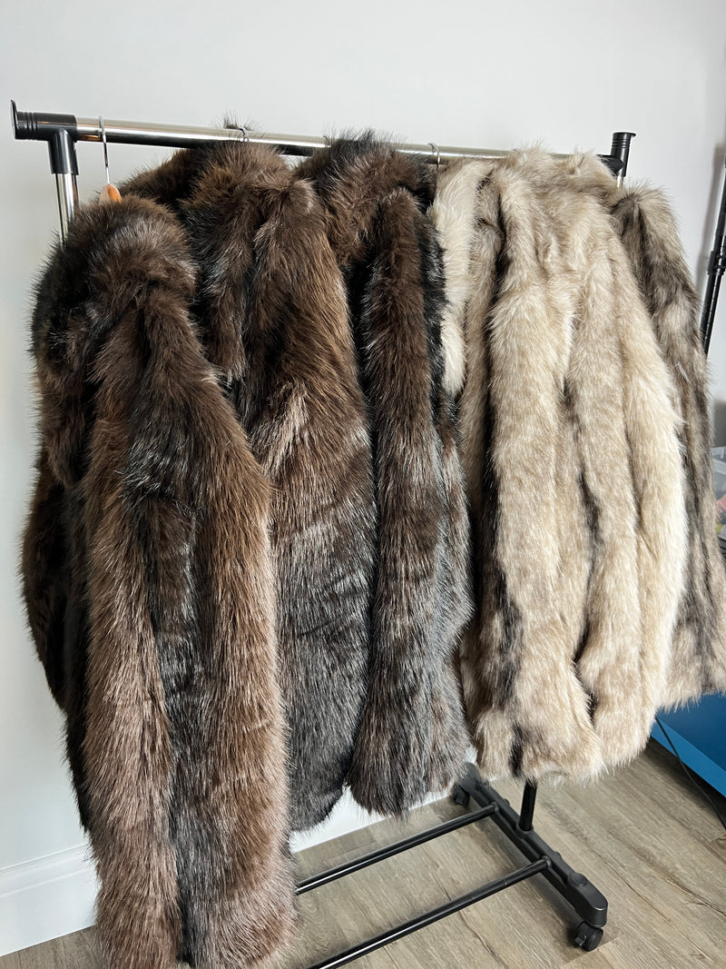 Faux fur coat