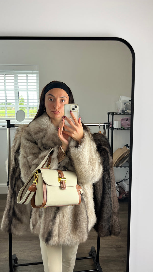 Faux fur coat