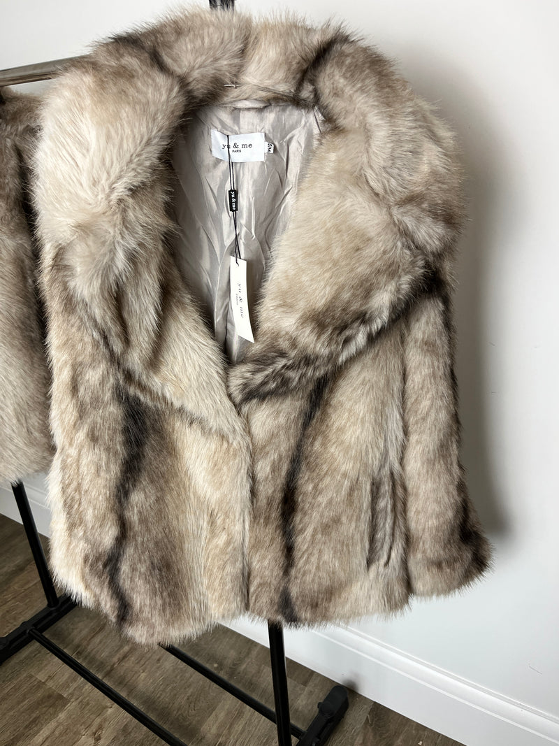 Faux fur coat