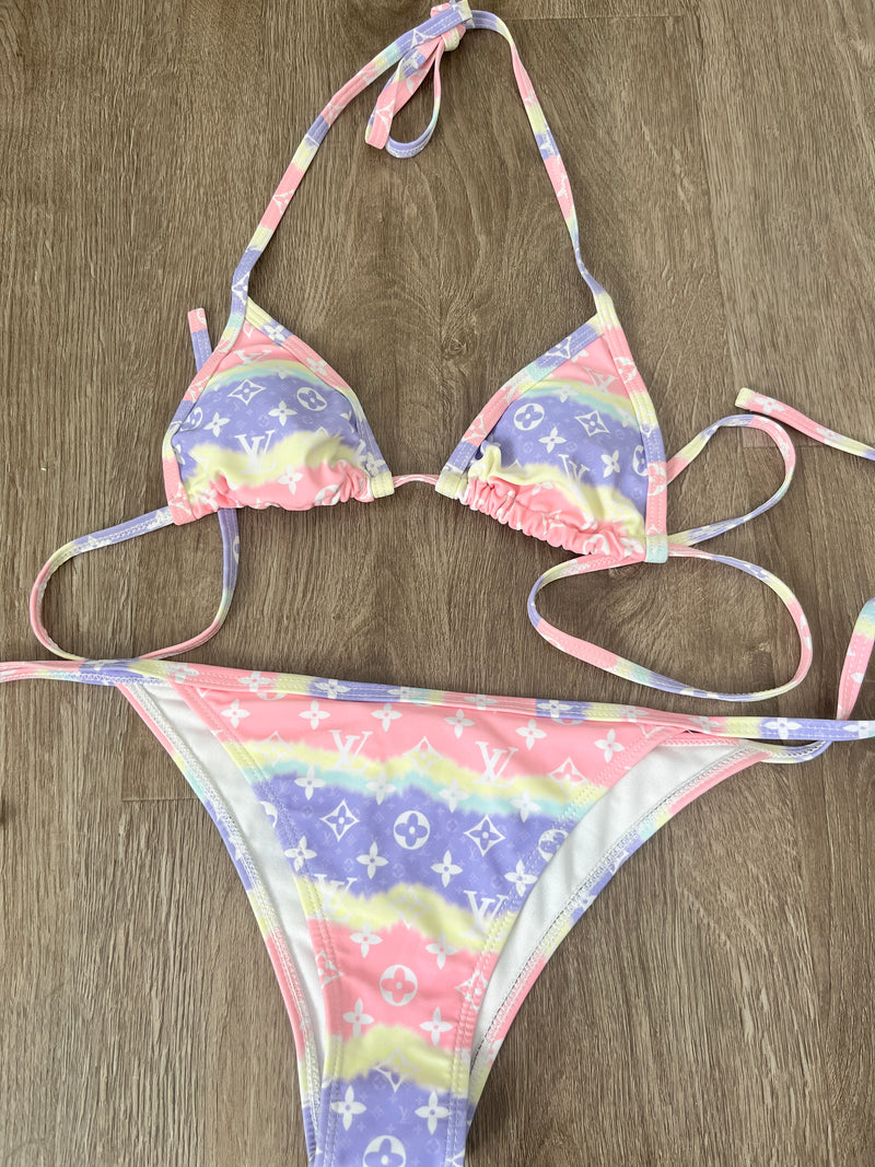Multi colour bikini
