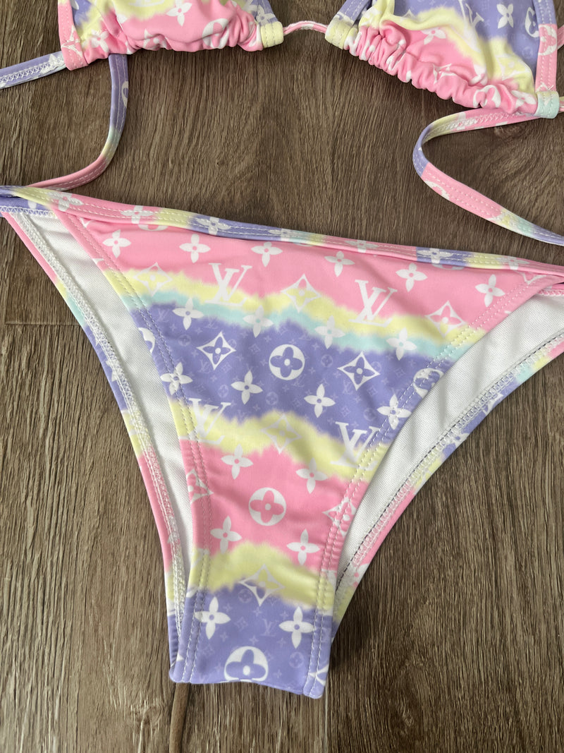 Multi colour bikini